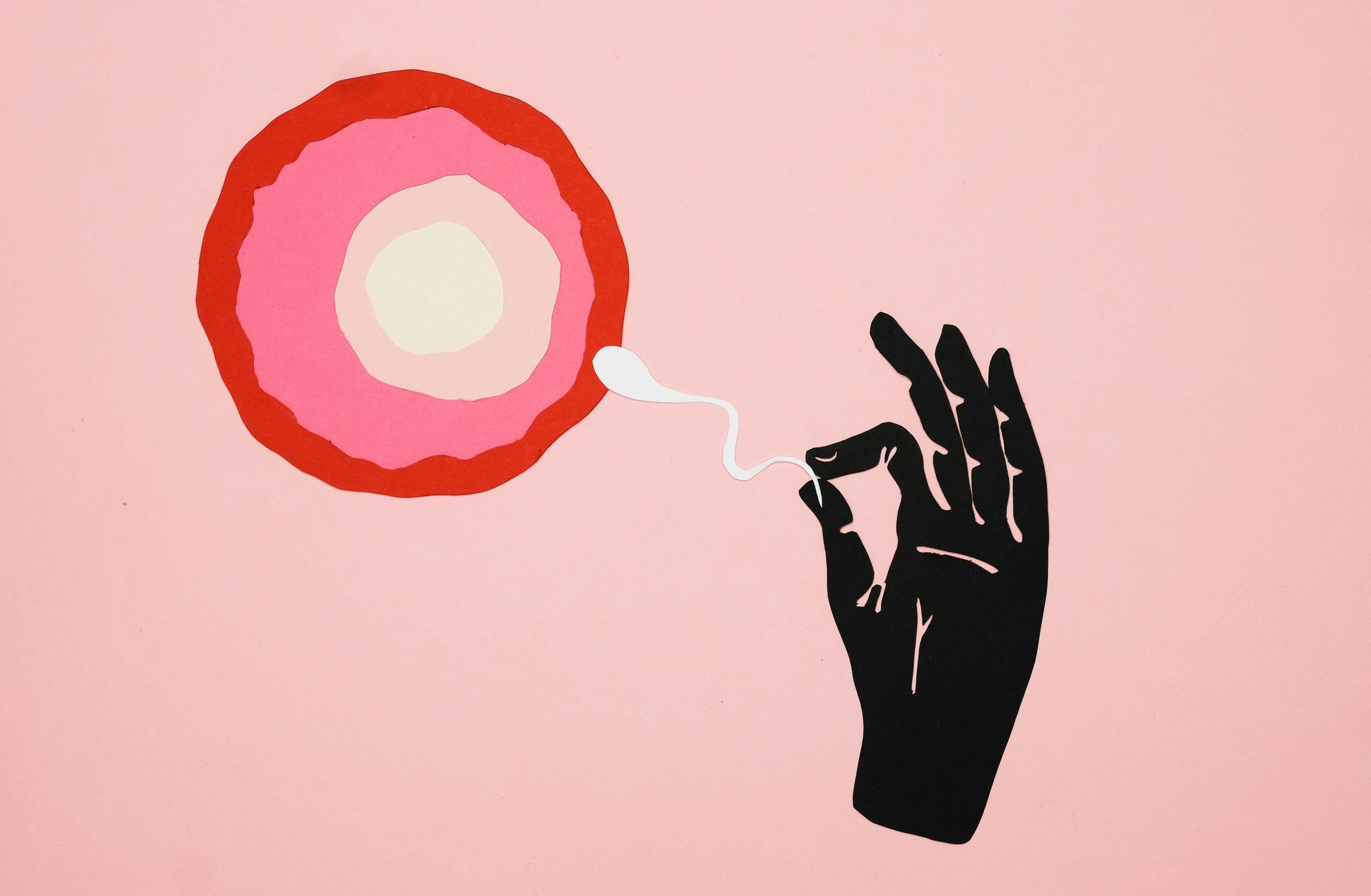 A drawing depicting sperm count.