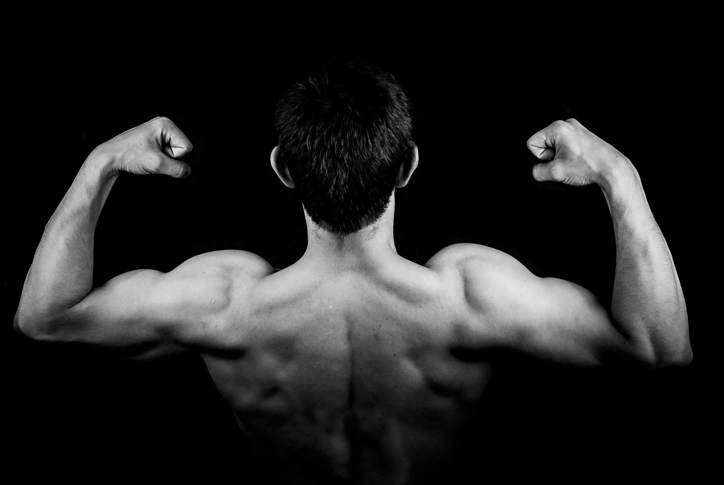 Man Flexing Biceps