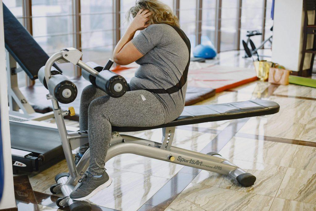 Person exercising